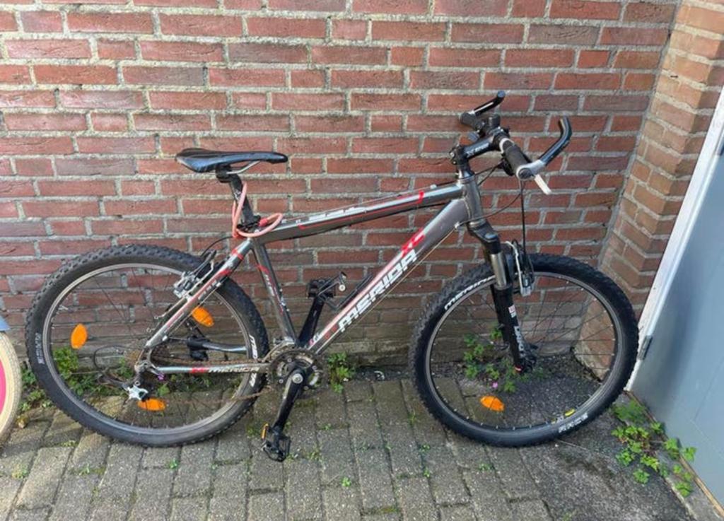 Merida Mountainbike-frame 48cm-Gebruikt maar in ok staat, Fietsen en Brommers, Fietsen | Mountainbikes en ATB, Gebruikt, Hardtail