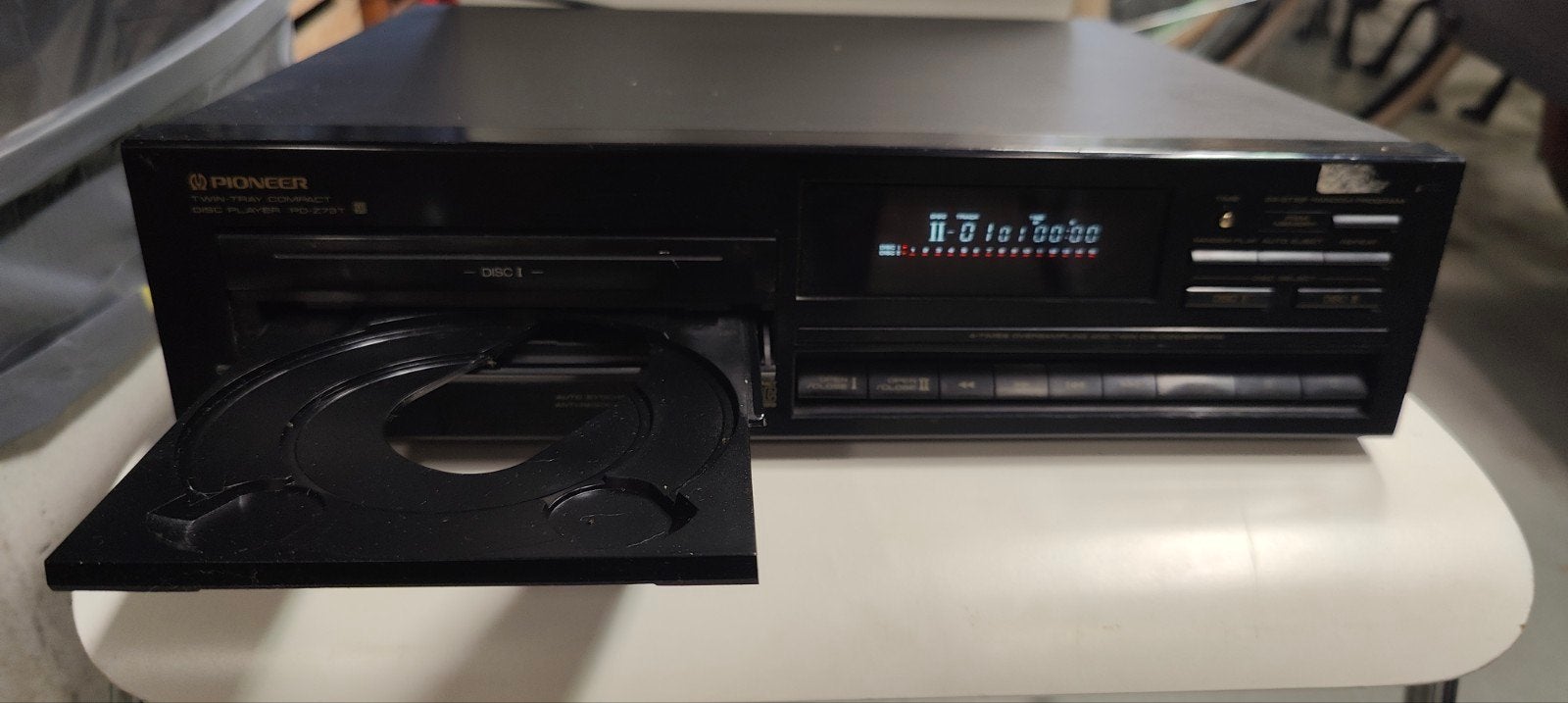 Pioneer PD-Z73T Twin Tray CD-speler – werkend, Ophalen of Verzenden, Pioneer, Nb, Niet werkend