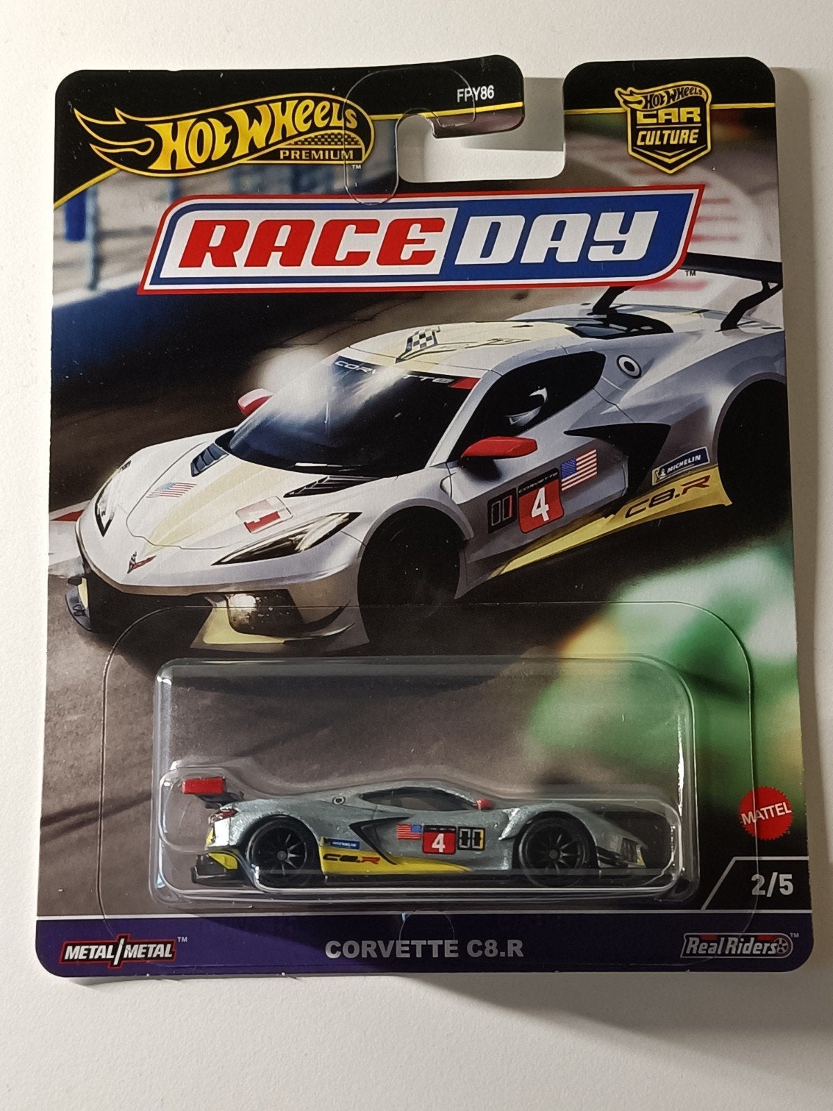 Hot Wheels Premium Race Day Corvette C8.R (2/5), Ophalen of Verzenden, Nieuw, Auto