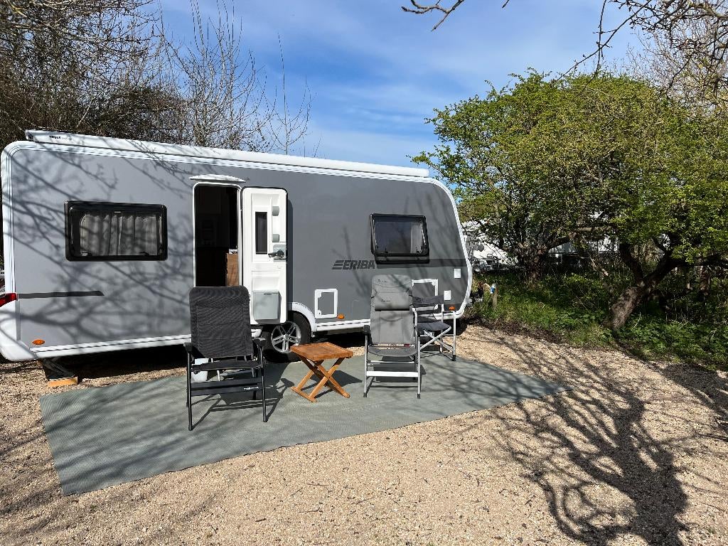 Eriba Nova 535 Hymer 2022, Caravans en Kamperen, 2 aparte bedden, Rondzit, 7 tot 8 meter, Particulier