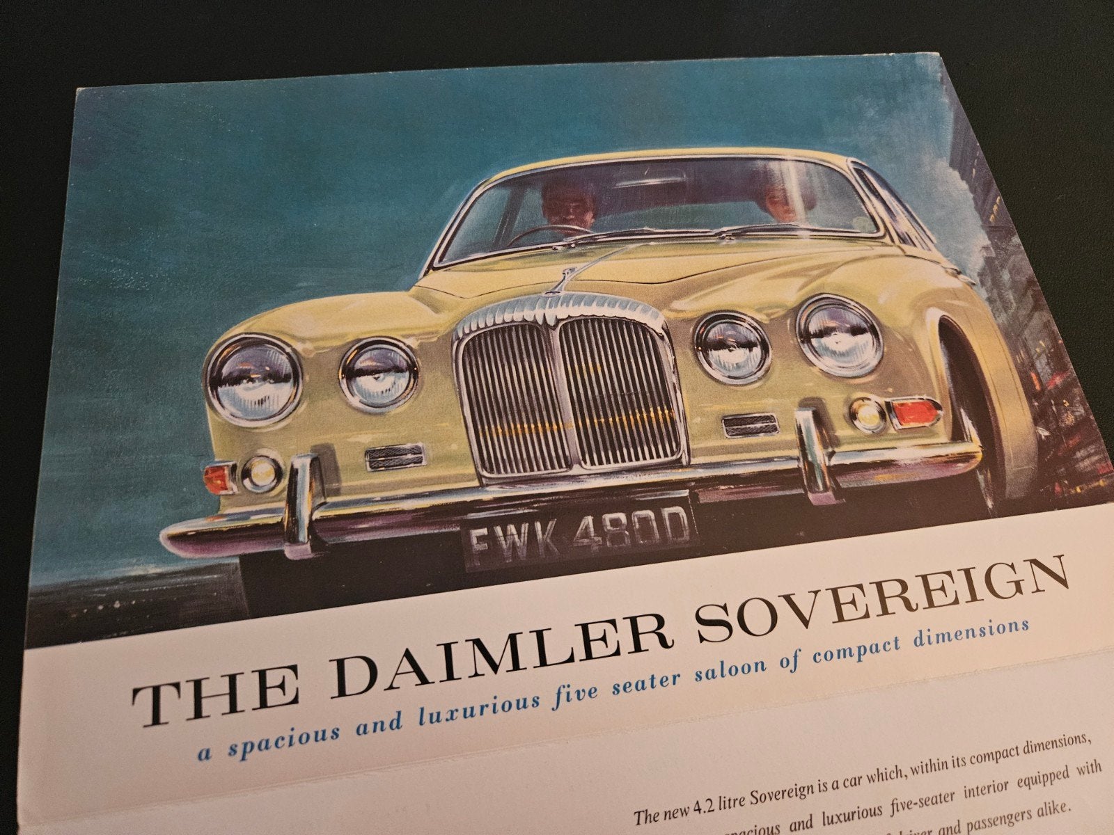Brochure Daimler Sovereign, Ophalen of Verzenden, Zo goed als nieuw, Overige merken