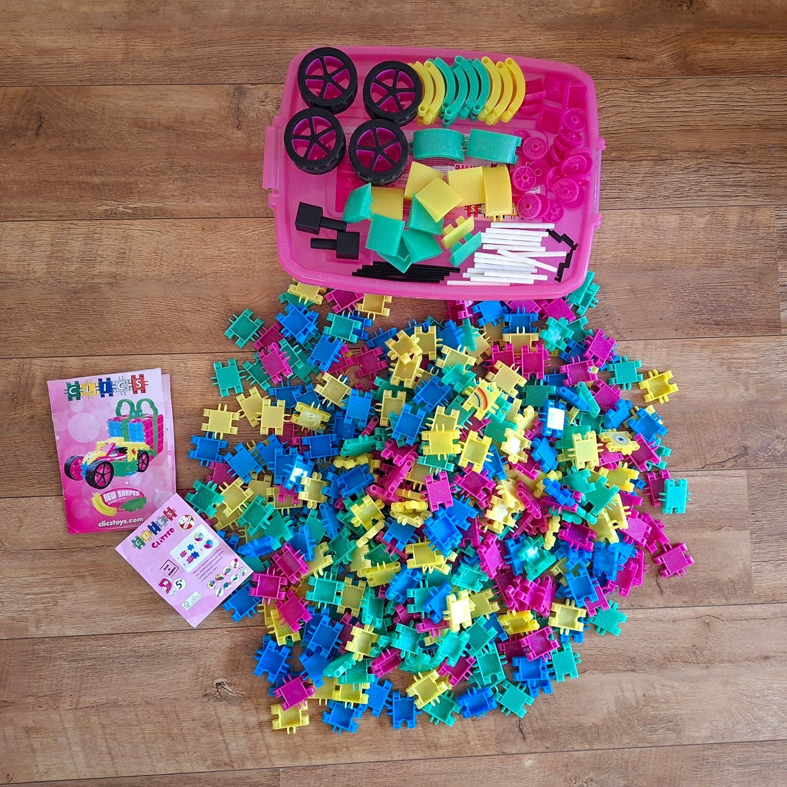 Grote bak met glitter CLICS, Ophalen, Gebruikt, Overige merken