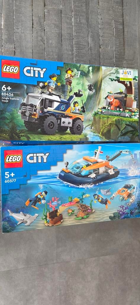 LEGO City Jungle Explorer Truck & Ocean Exploration Base, Kinderen en Baby's, Speelgoed | Duplo en Lego, City, Compleet, Lego