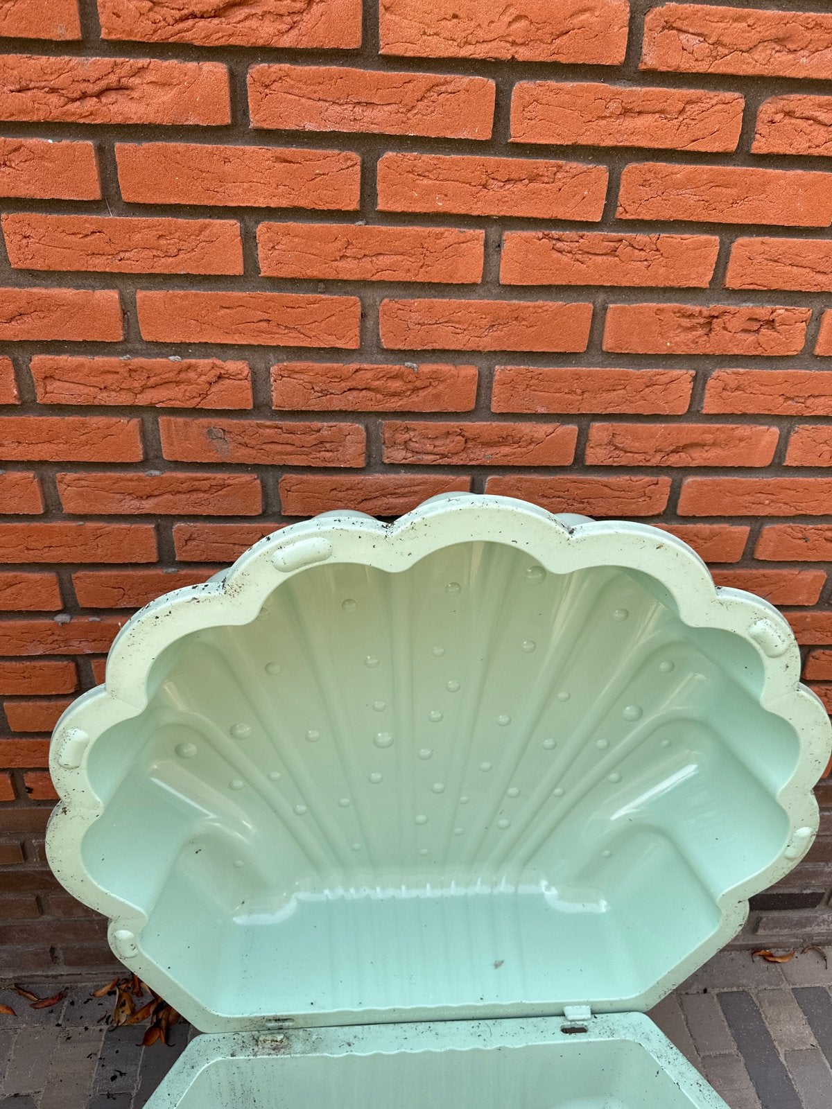 Schelpvormige zandbak/zwembadje voor kinderen, Ophalen, Gebruikt