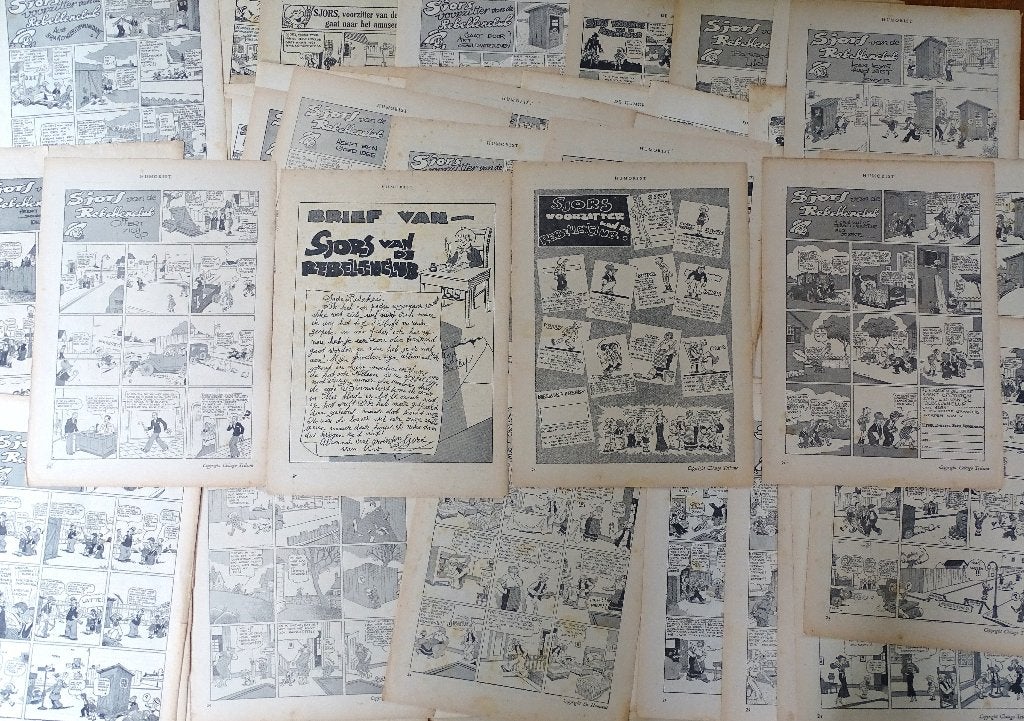 Sjors v/d rebelcl 108 afleveringen uit De Humorist 1930-1934, Gelezen, Ophalen of Verzenden, Meerdere stripboeken, Martin Branner