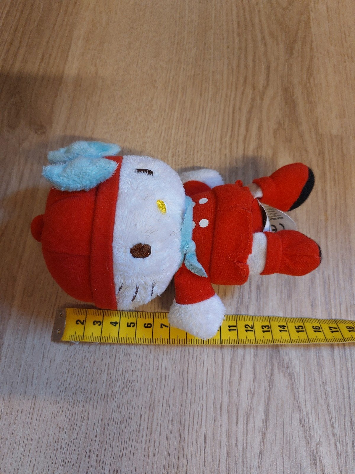 Hello kitty knuffeltje 16 cm, Ophalen of Verzenden