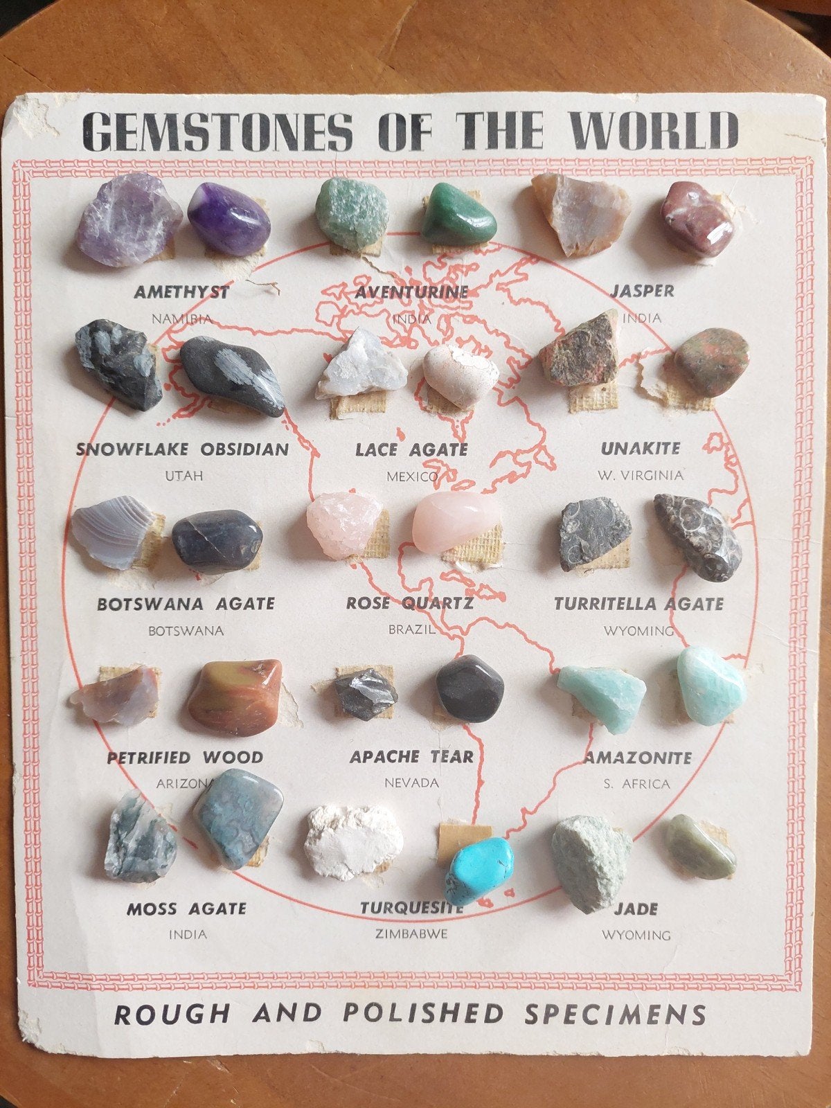 Vintage Edelstenen Collectie: Gemstones of the World, Ophalen of Verzenden