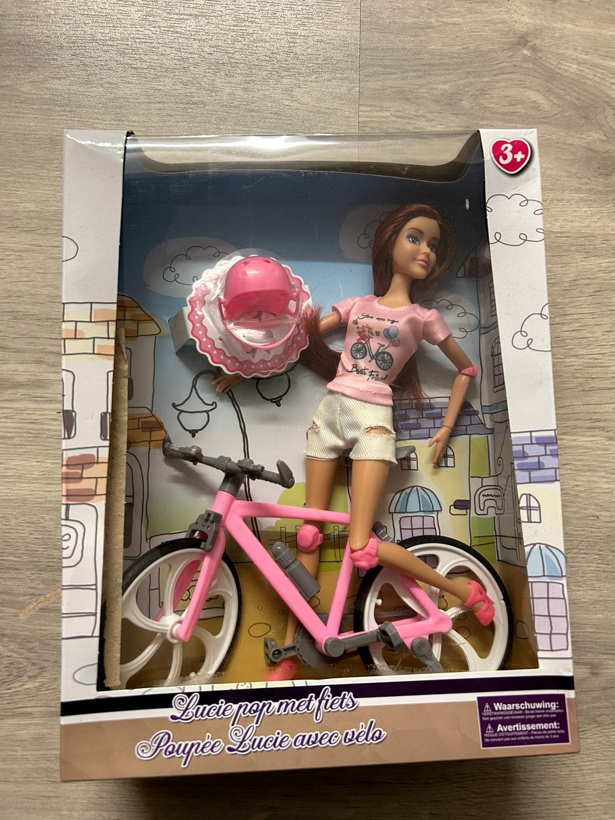 Barbie met fiets, Ophalen of Verzenden, Nieuw, Barbie