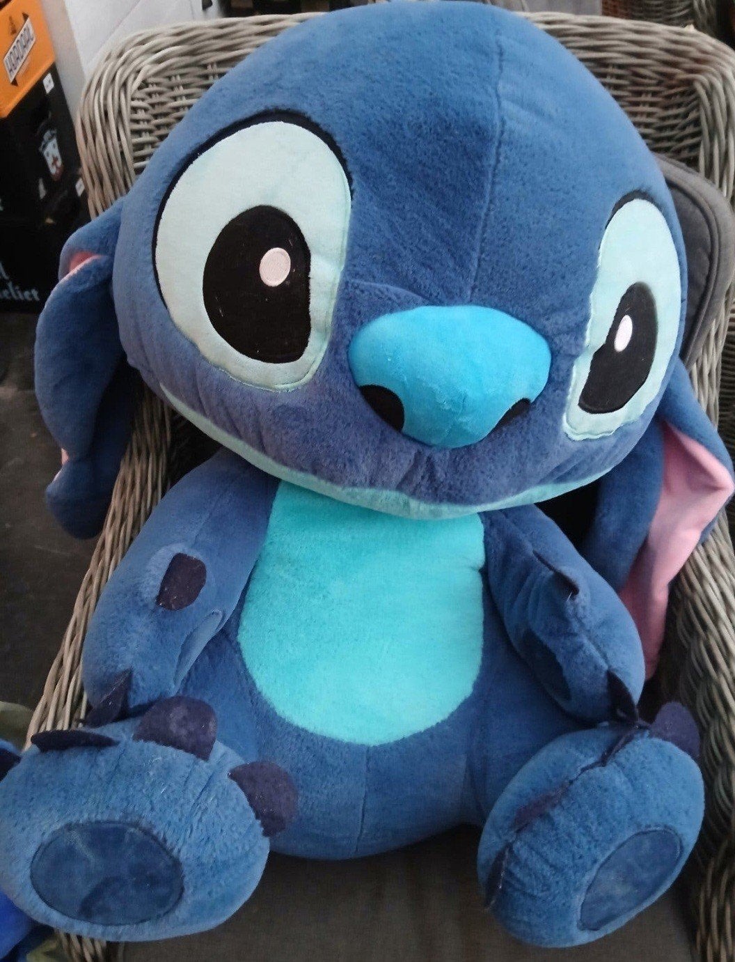 Grote Disney Stitch Knuffel - Zo goed als nieuw, Ophalen, Disney, Disney, Overige typen