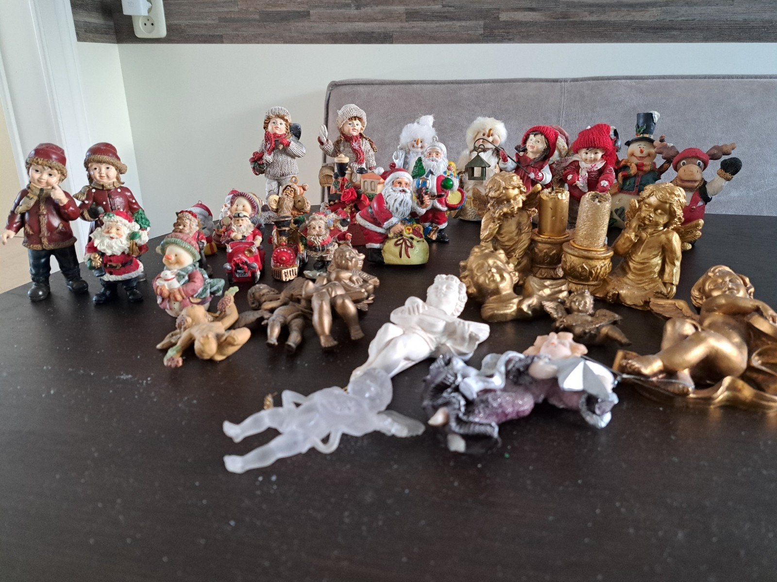 Kerst beeldjes, ornamenten. zeer mooi, 36 stuks!, Ophalen of Verzenden, Gebruikt