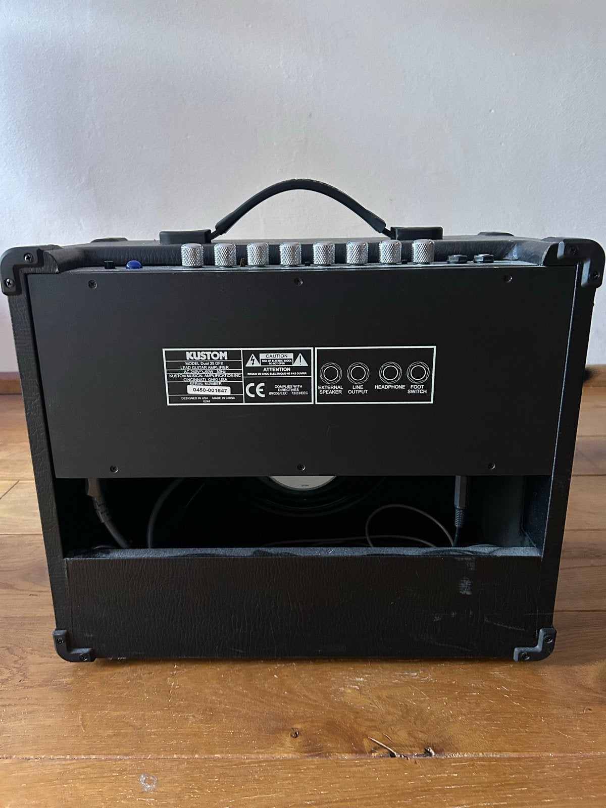 Kustom Dual 35 DFX Gitaarversterker (30 Watt) + Voetschakel, Ophalen, Gebruikt, Gitaar, Minder dan 50 watt
