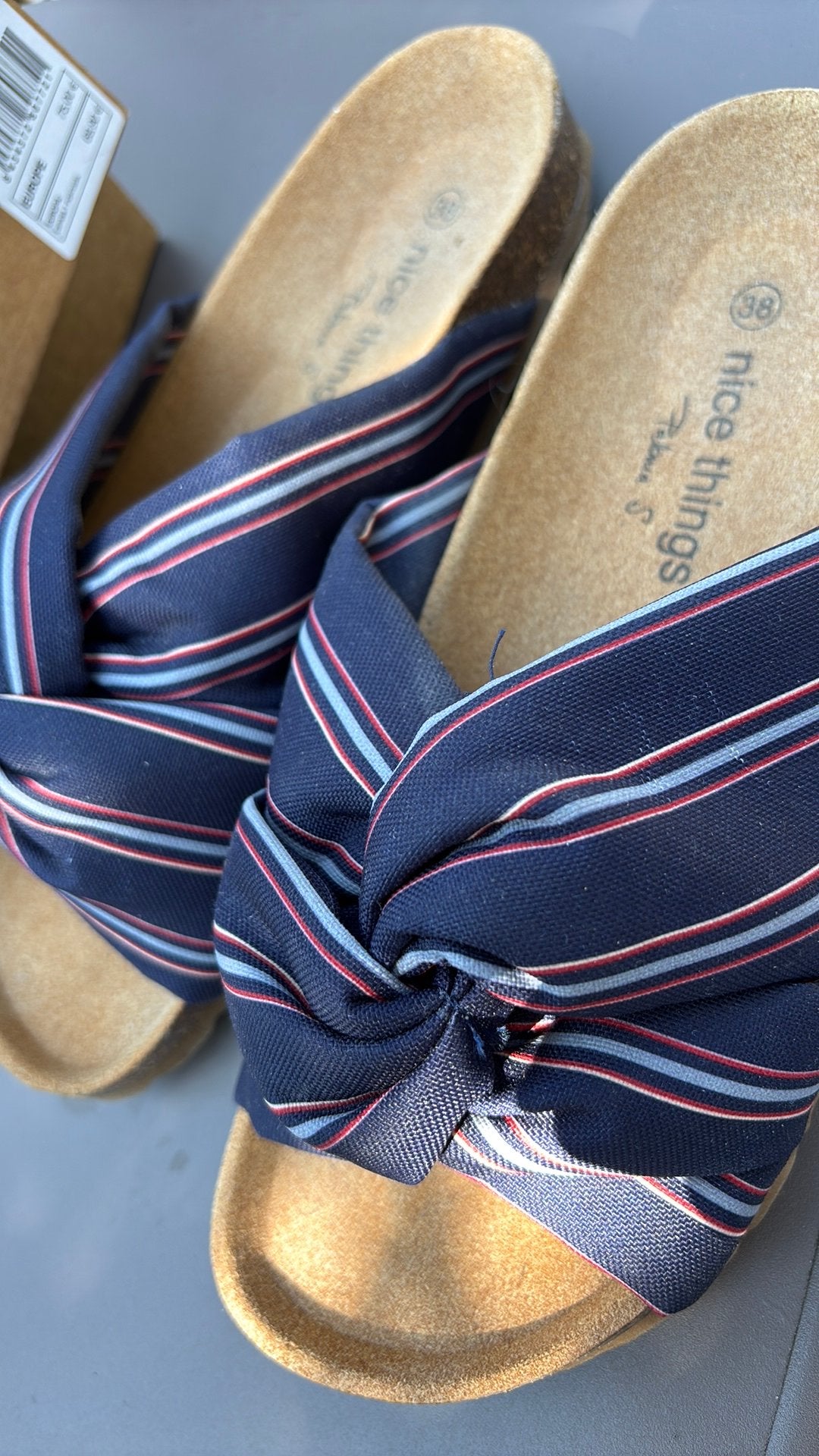 Slippers blauw nieuw 38 nice things, Ophalen of Verzenden, Zo goed als nieuw, Blauw