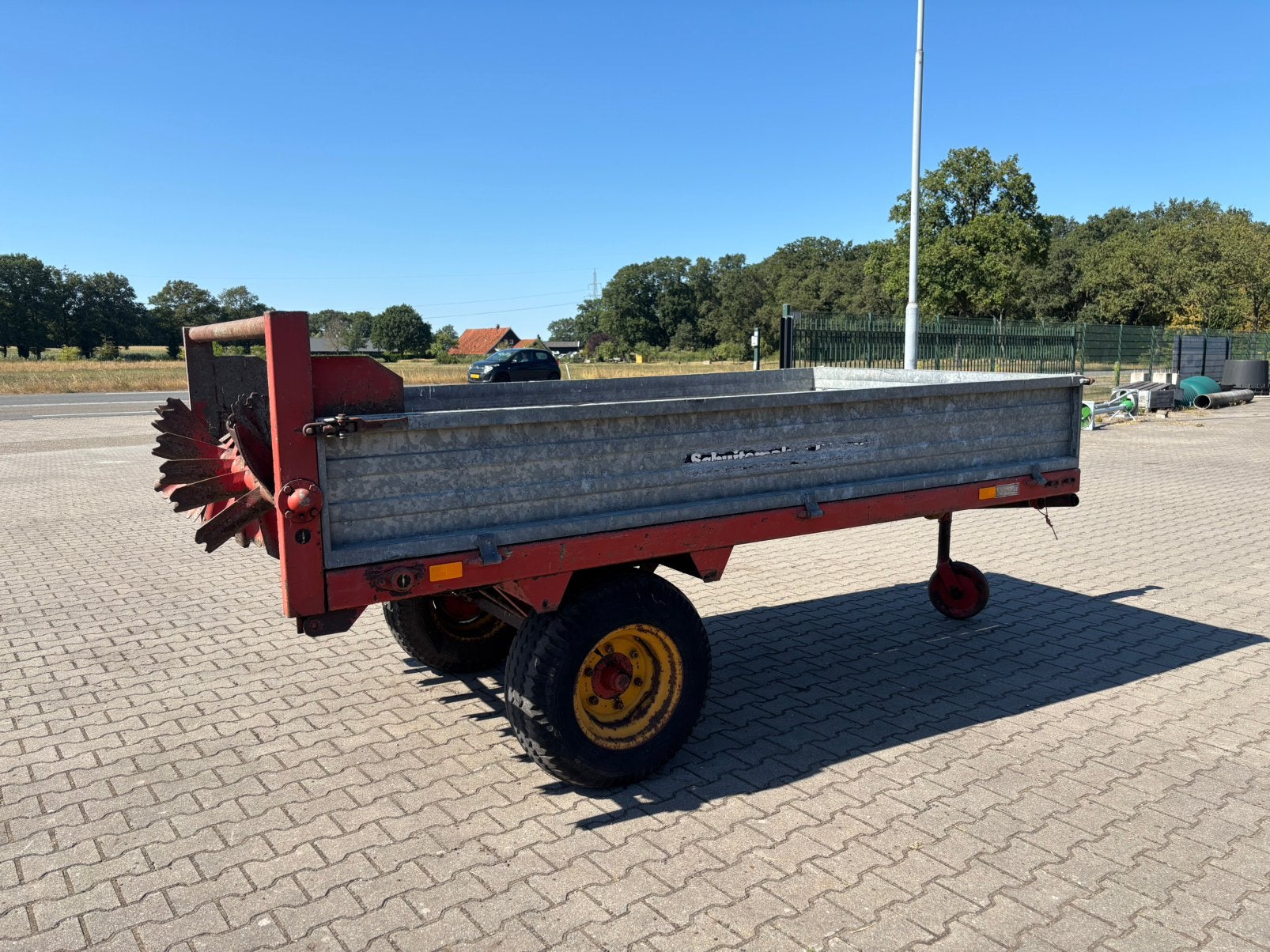 Schuitemaker mestwagen , weilandbloter, Ophalen, Weidebouw