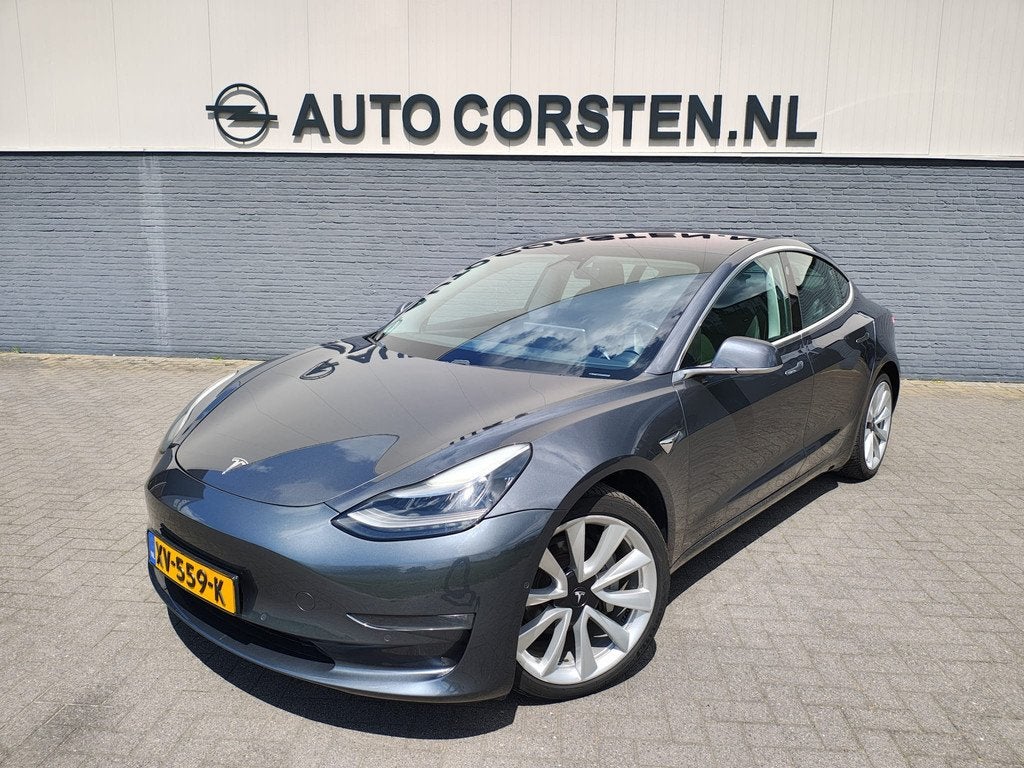 Tesla Model 3 Long Range AWD 75kWh 19"Lmv Autopilot Panorama, Auto's, Tesla, Bedrijf, Te koop, Model 3, 4x4, ABS, Achteruitrijcamera