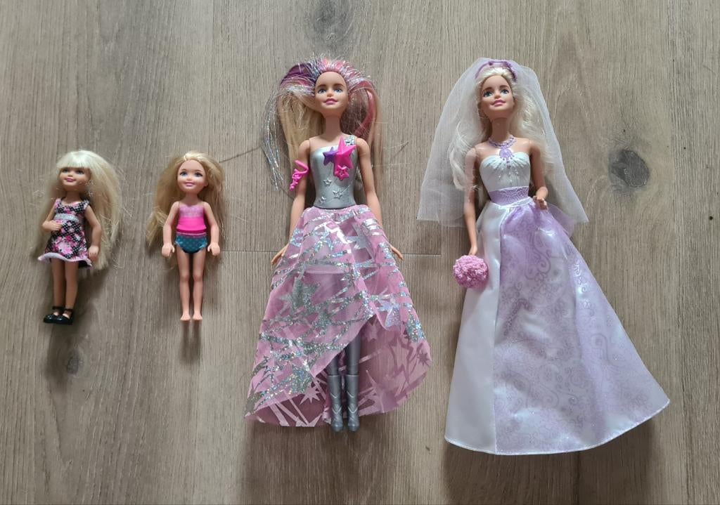 Barbie poppen set - Zo goed als nieuw en compleet, Ophalen of Verzenden, Zo goed als nieuw, Barbie