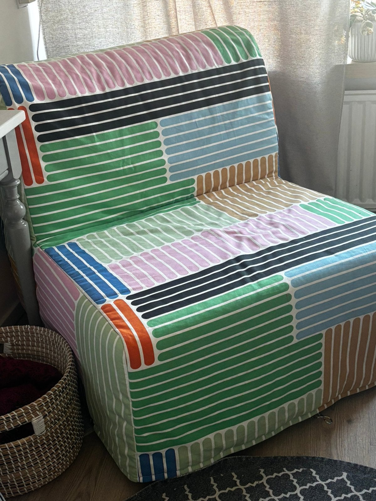 IKEA Lycksele stoelbed / slaapstoel (Zo goed als nieuw!), Ophalen, Eenpersoons, Meerkleurig, Zo goed als nieuw
