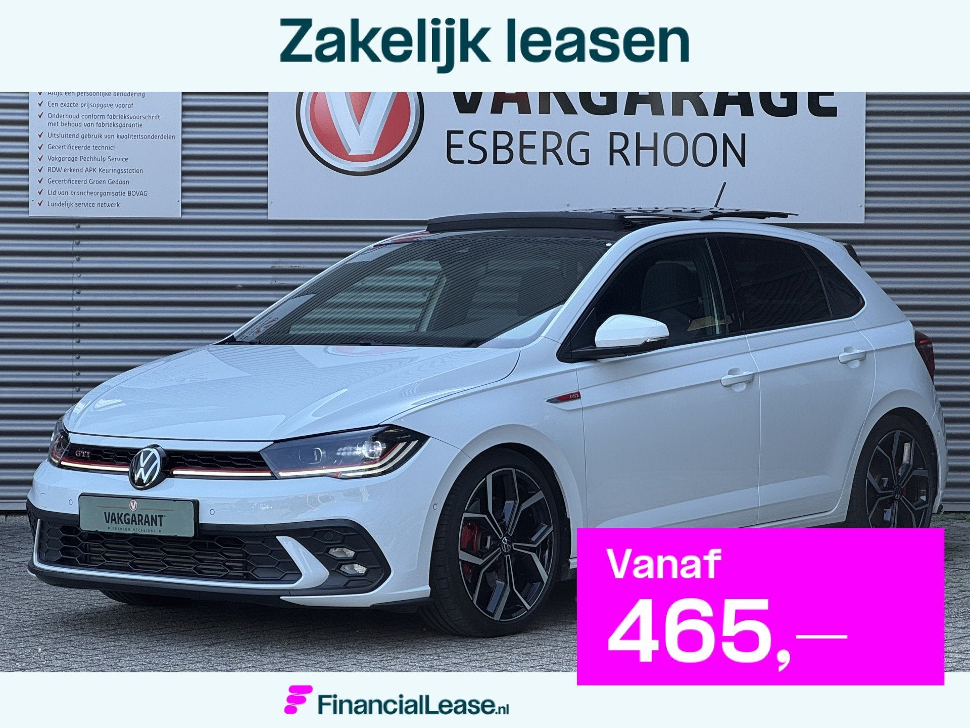 Volkswagen Polo 2.0 TSI GTI DSG SCHUIFDAK,IQ-LIGHTBEATS, 12 maanden, Gebruikt, Zwart, 4 cilinders