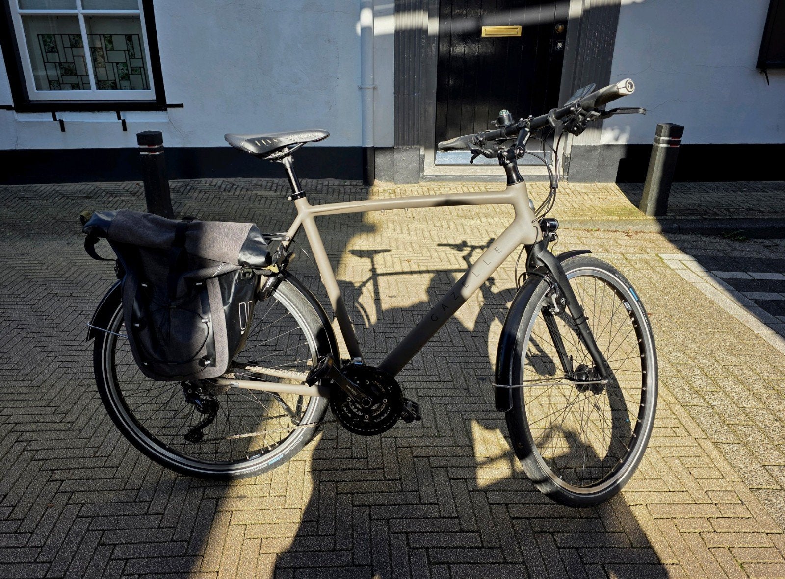 Gazelle Marco Polo Tourfiets - Nieuwstaat, Frame 61cm, Velgrem, Versnellingen, Ophalen of Verzenden, Zo goed als nieuw