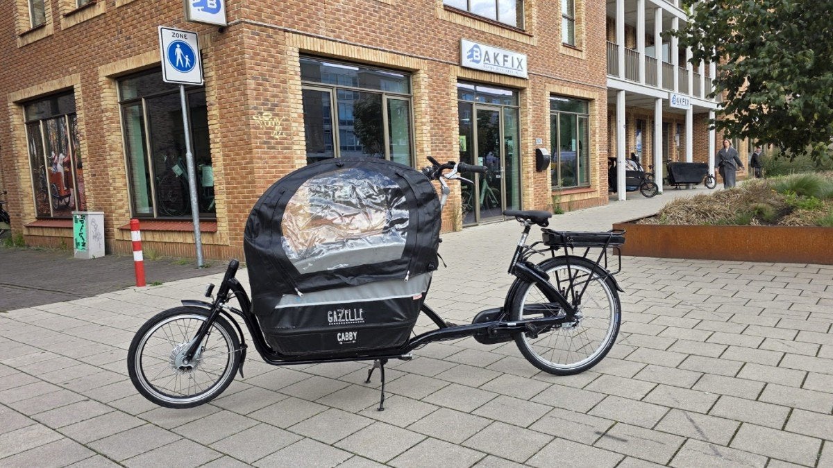 2dehands Elektrische Gazelle Cabby bakfiets, Fietsen en Brommers, Ophalen, Gebruikt, -, -