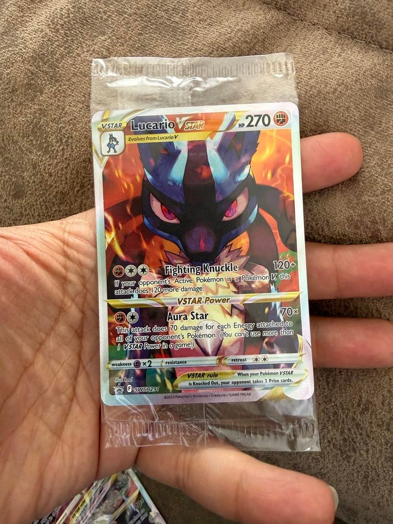 Lucario VSTAR (SWSH 291) Sealed Pokémon Kaart, Verzenden, Nieuw, Losse kaart