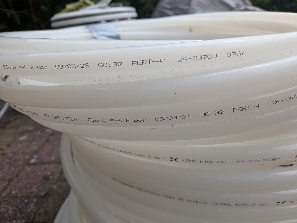 Buis vloerverwarming, Ophalen, Minder dan 30 cm, Overige typen, Nieuw