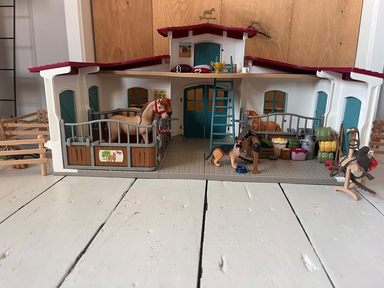 Schleich Paardenclub Manege met accessoires, Ophalen, Zo goed als nieuw, Jongen of Meisje