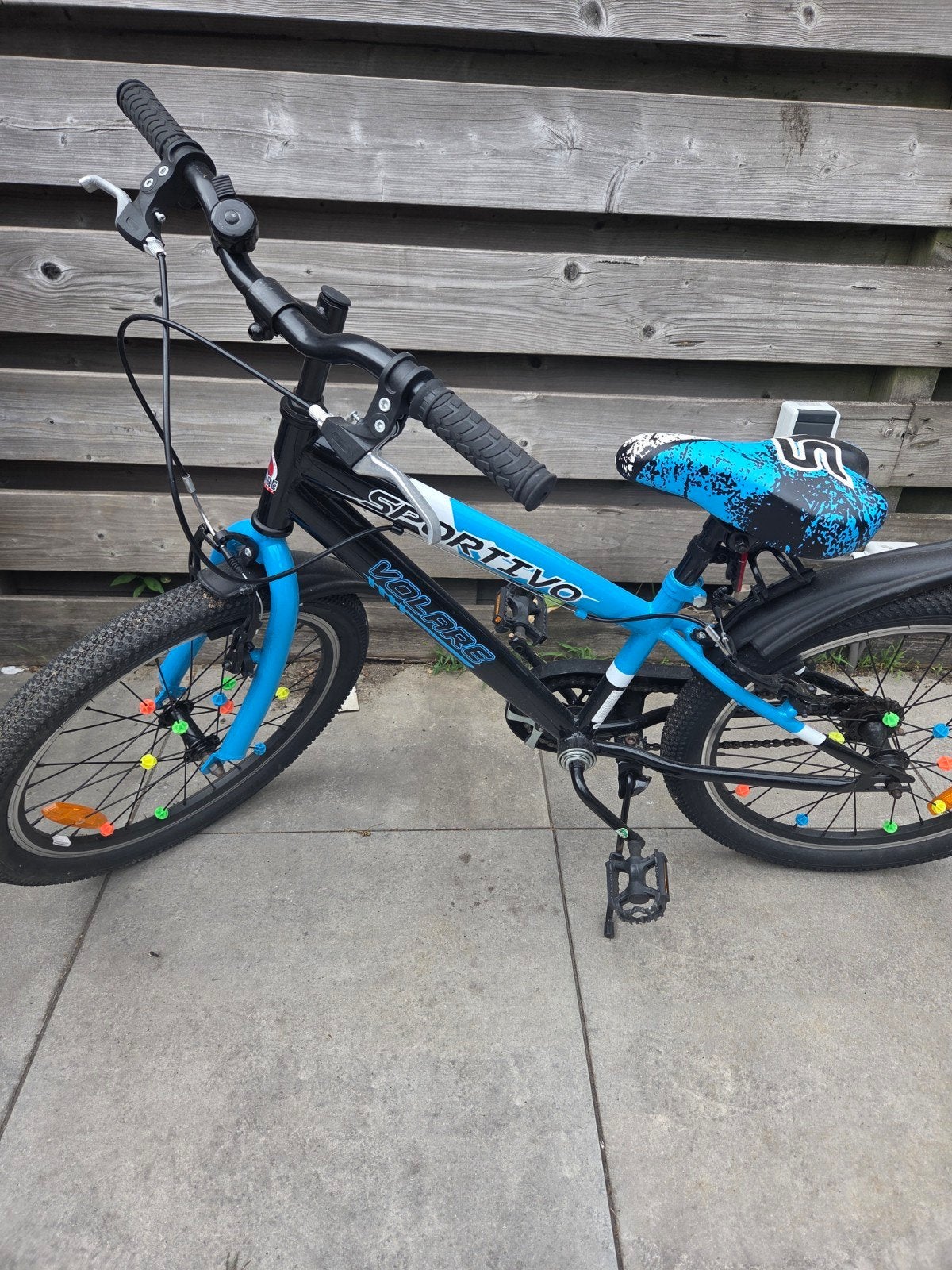 Volare Sportivo Kinderfiets 20 inch - Zwart/Blauw, Fietsen en Brommers, Fietsen | Kinderfietsjes, Ophalen