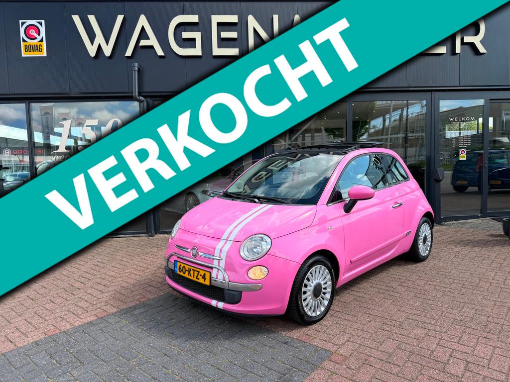 Fiat 500 1.2 Rosa AUT|Clima|Schuifdak|Goed ONderhouden, Auto's, Fiat, Bedrijf, Te koop, ABS, Airbags, Airconditioning, Automatische klimaatregeling