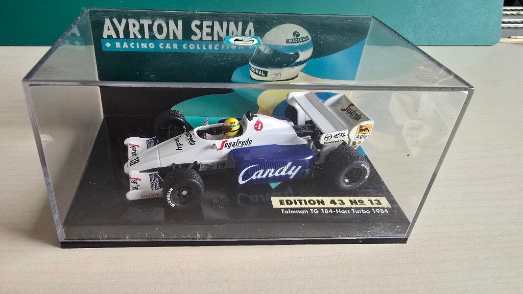 Ayrton Senna - Toleman TG 184-Hart Turbo 1984 modelauto, Ophalen of Verzenden, Zo goed als nieuw, Auto, MiniChamps