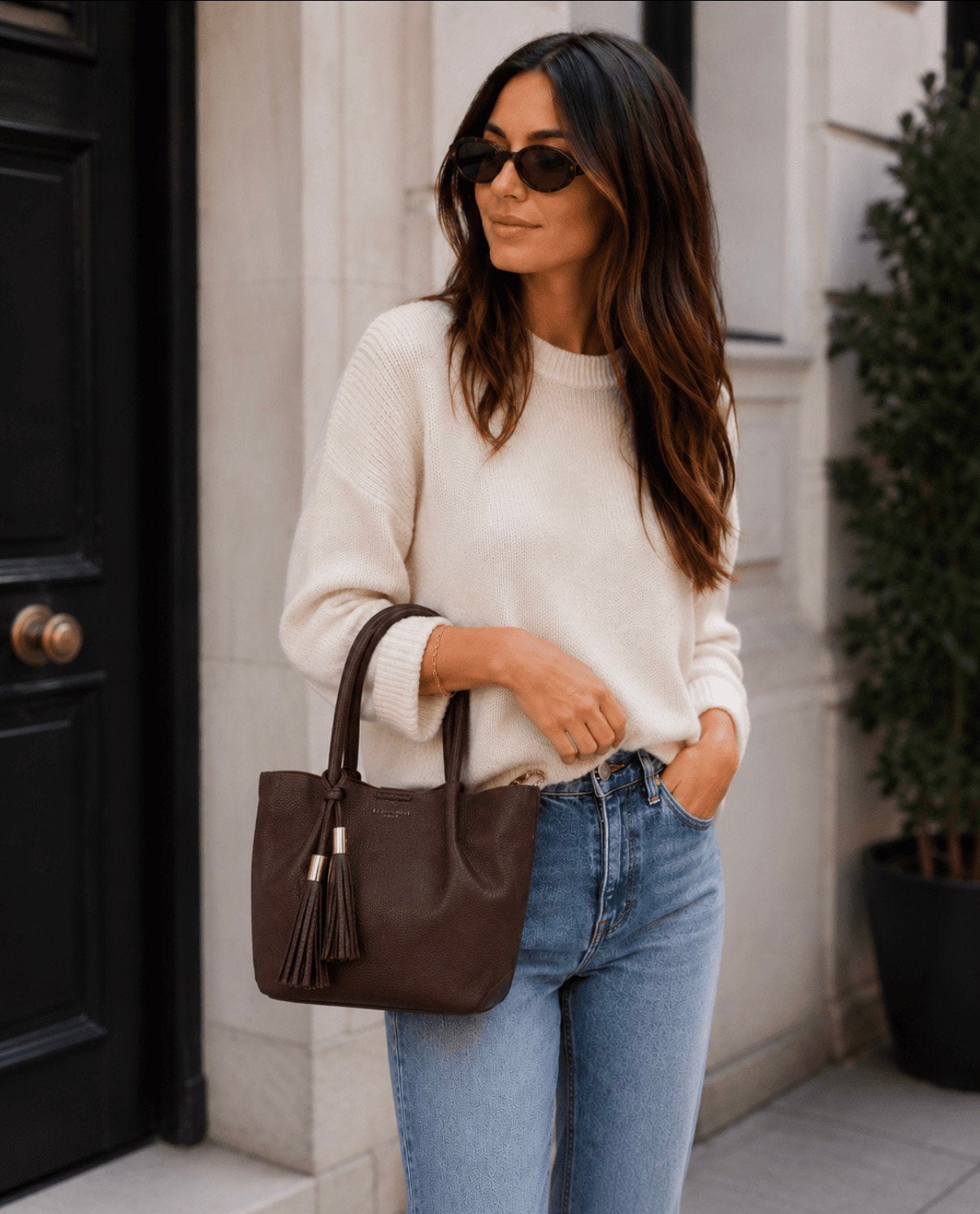 Leuke handtas - dames tas choco, -, Nieuw, Ophalen of Verzenden, -