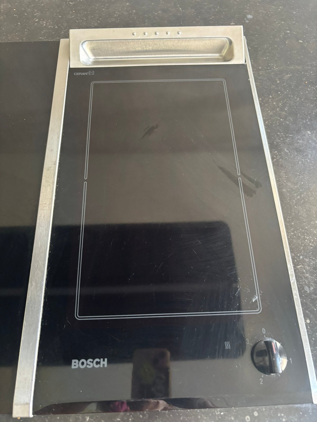 Bosch Inbouw Grillplaat Lavasteengrill Domino-lijn PKT 365 C, 3 kookzones of minder, Ophalen of Verzenden, Zo goed als nieuw, Inbouw