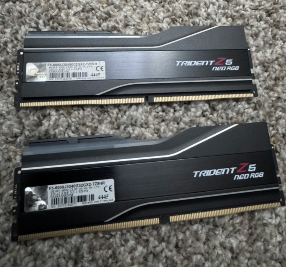 G.Skill DDR5 Trident Z5 Neo RGB 64GB 6000mhz CL30, Computers en Software, RAM geheugen, 32 GB, Ophalen of Verzenden, Zo goed als nieuw