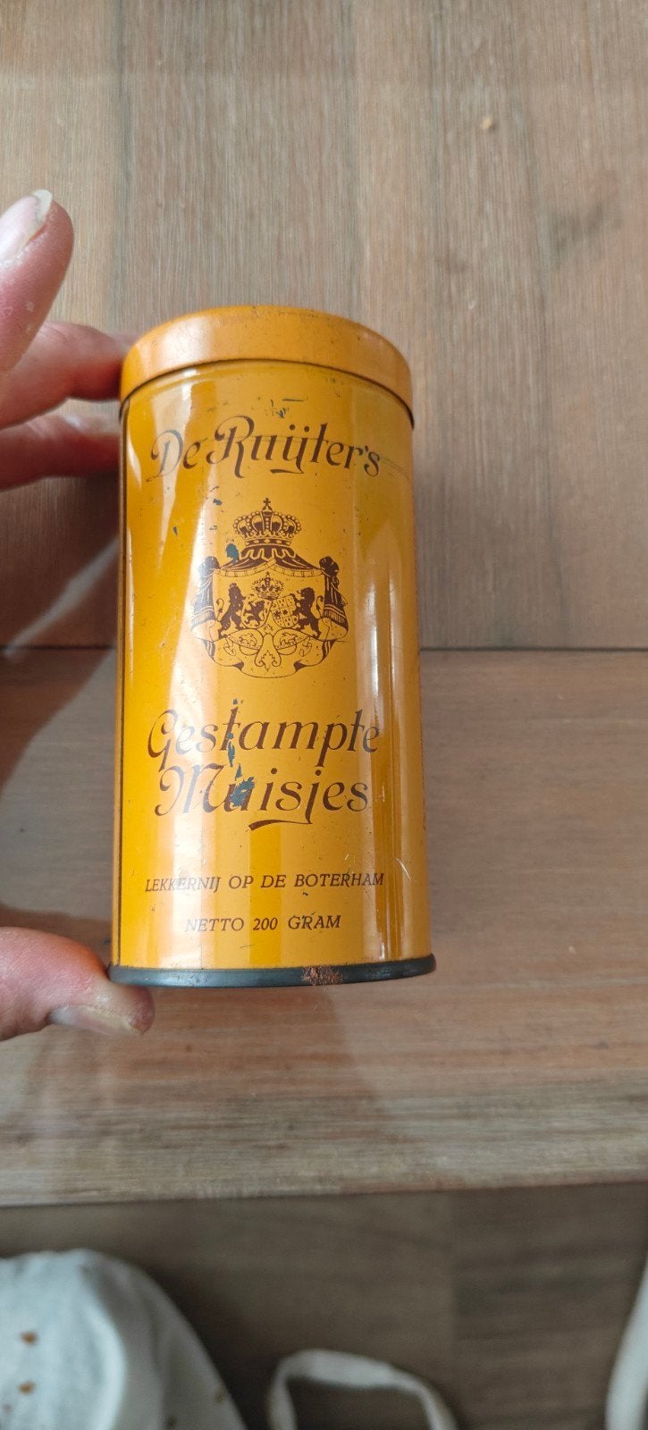 Vintage De Ruijter's Gestampte Muisjes Blik, Ophalen of Verzenden