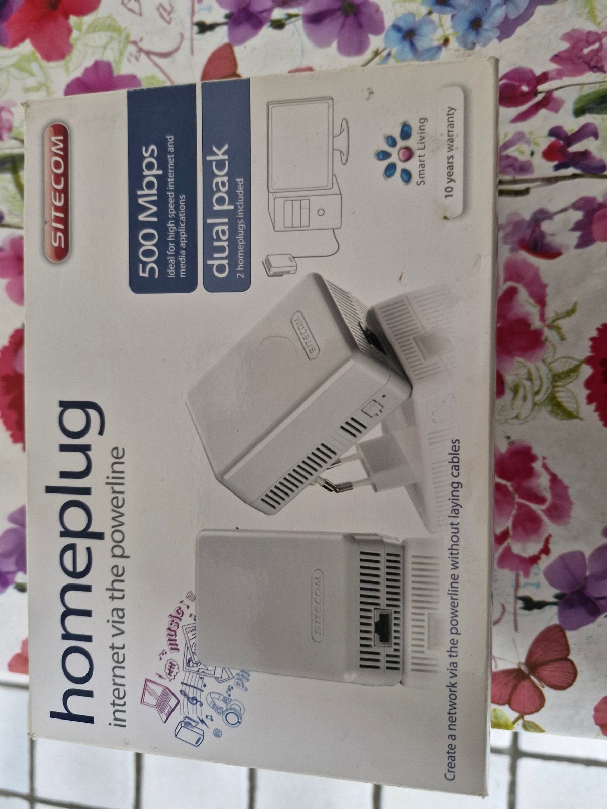 Sitecom Homeplug 500 Mbps dual pack, Ophalen of Verzenden, Nieuw, Sitecom