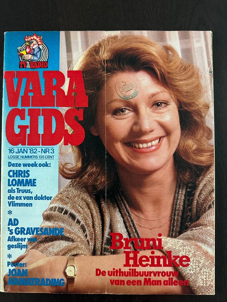 VARA Gids 16 jan 1982, Bruni Heinke, Joan Armatrading, Pisa, Boeken, Tijdschriften en Kranten, Ophalen of Verzenden, Gelezen, Muziek, Film of Tv
