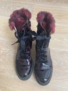 Bordeaux lak schoenen , laarzen van Unisa mt. 36, Meisje, Unisa, Ophalen of Verzenden, Laarzen
