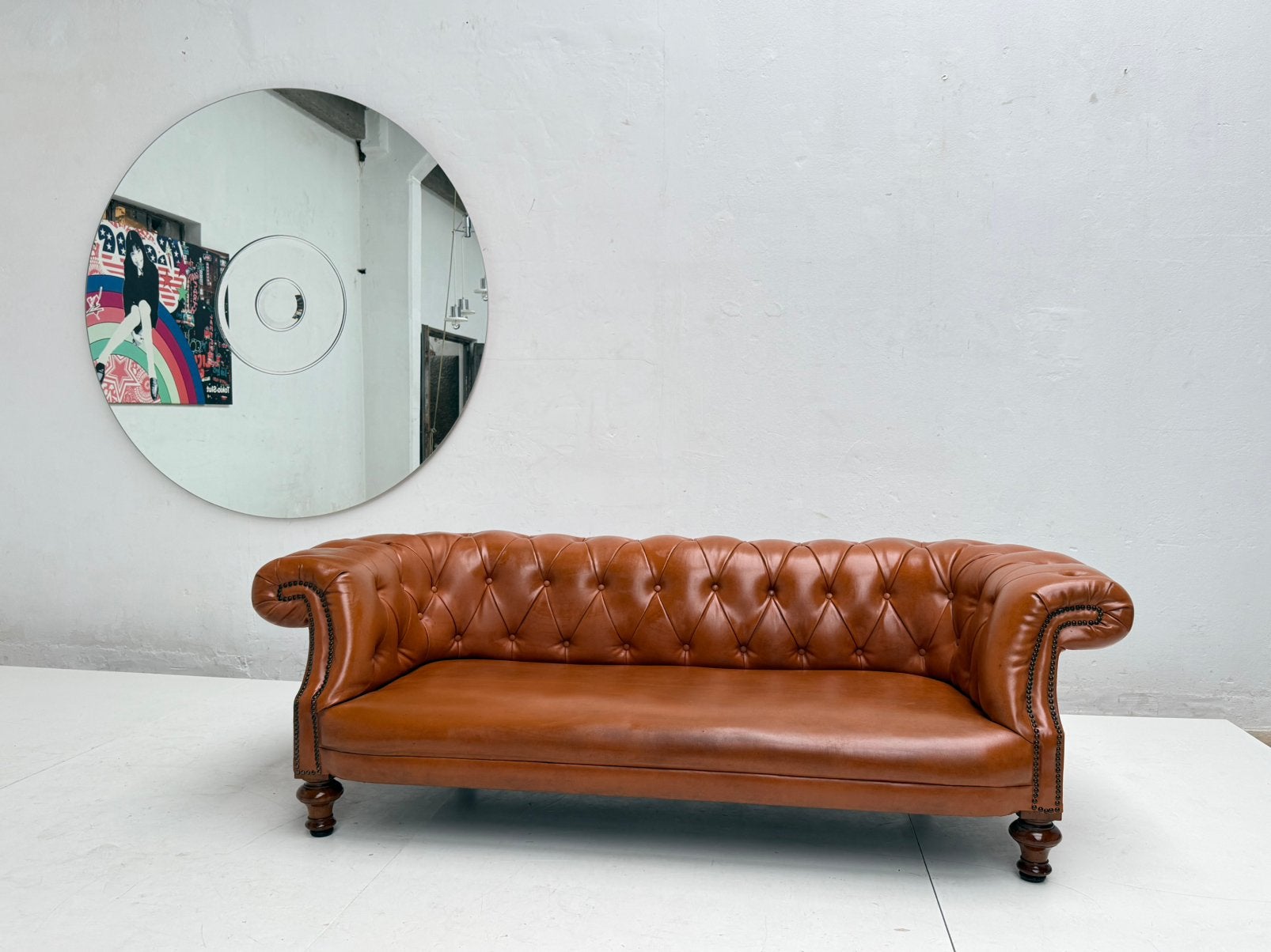 Original vintage 1970’s Chesterfield uit UK NURIGARAGE, Ophalen