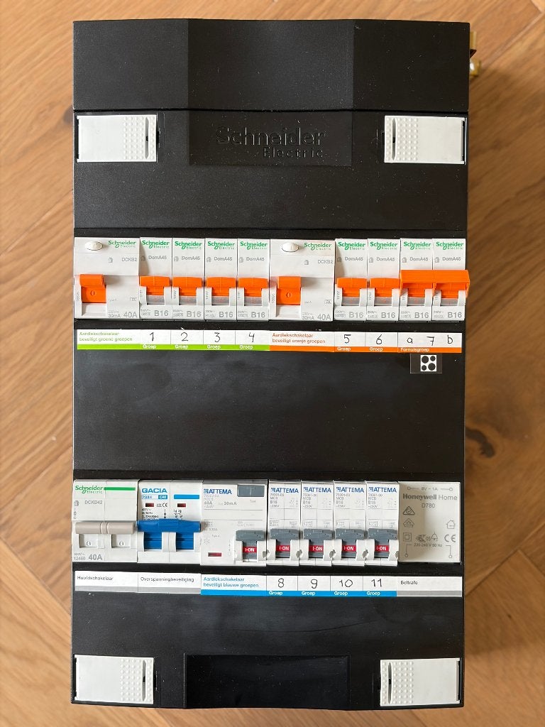 Groepenkast (Schneider + Attema), Doe-het-zelf en Verbouw, Elektra en Kabels, Ophalen of Verzenden, Gebruikt, Overige typen