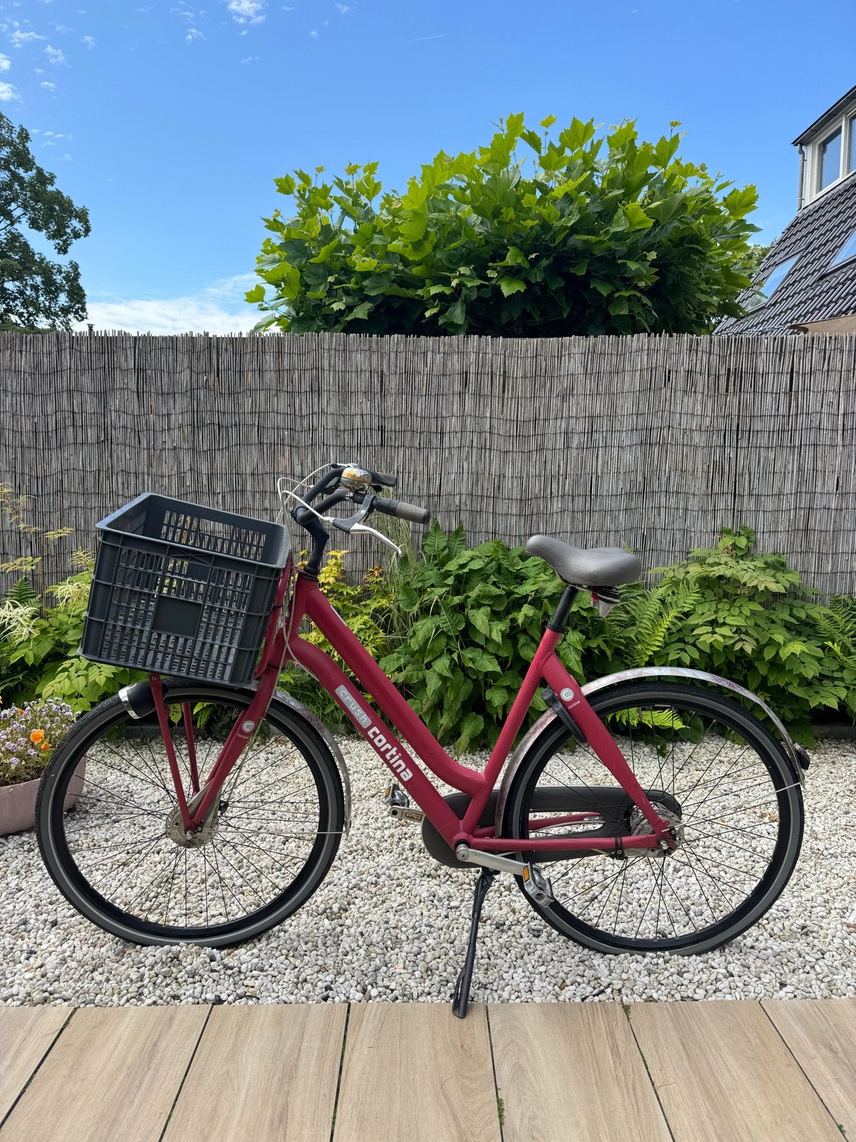 Cortina Crush Damesfiets 28 inch, 7 versnellingen, Gebruikt, Versnellingen, 56 cm of meer, Trommelrem