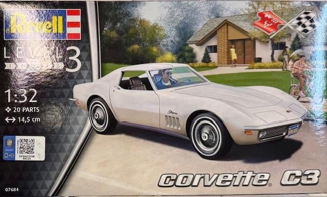 Coelianmodels, Revell 07684, Corvette C3, 1/32, € 11,99, Hobby en Vrije tijd, Modelbouw | Auto's en Voertuigen, Nieuw, Auto, Groter dan 1:32