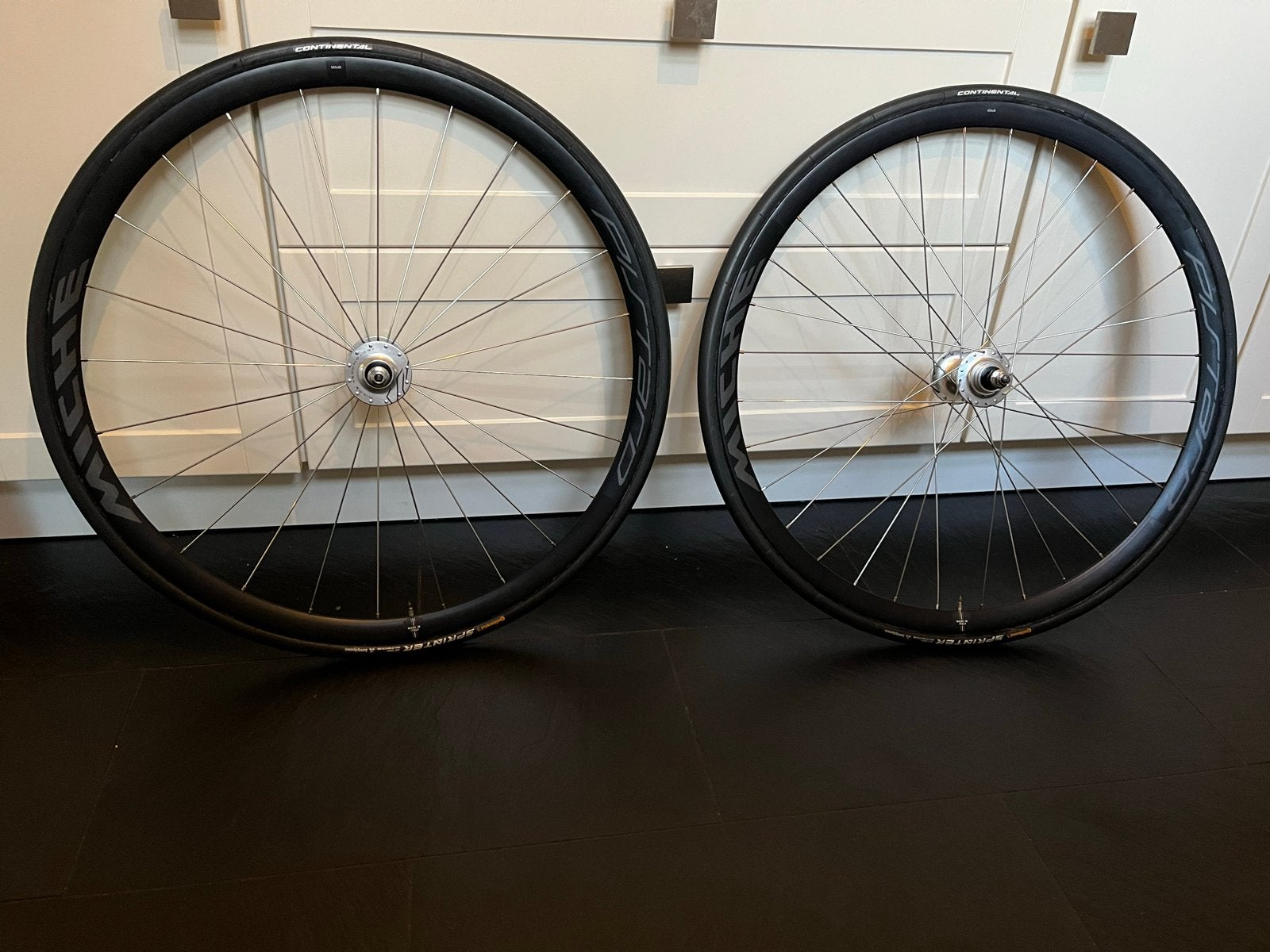 Miche Pistard baanwielen met Continental Sprinter 22mm tubes, Ophalen of Verzenden, Nieuw, Wiel, Aluminium