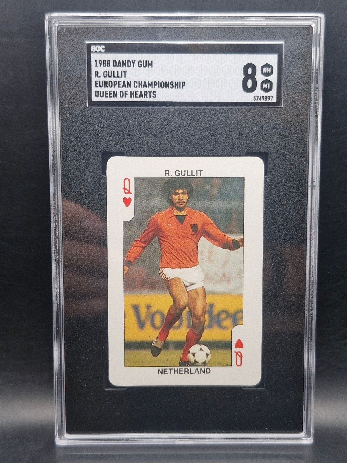 ruud gullit 1988 european championship oranje SGC 8, Verzenden, Zo goed als nieuw, Losse kaart