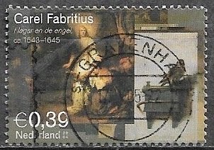NL € 0,39 zegel Schilderijen van Carel Fabritius 2004, Postzegels en Munten, Postzegels | Nederland, Verzenden