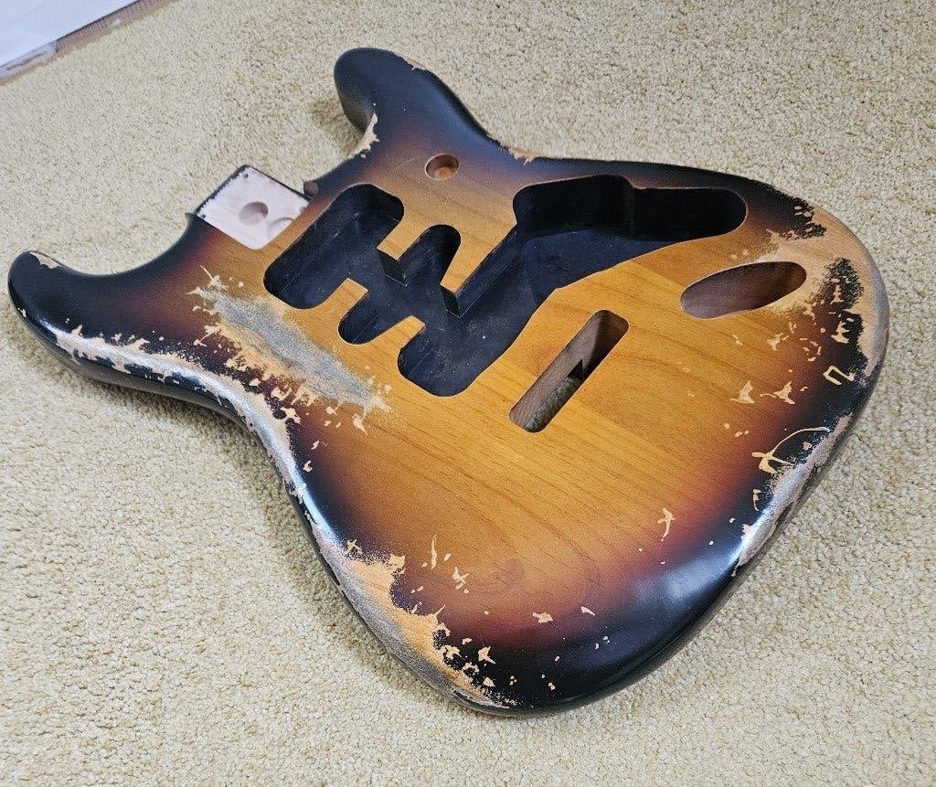 Stratocaster Relic body, alder en nitro lak, Muziek en Instrumenten, Instrumenten | Onderdelen, Ophalen of Verzenden, Nieuw, Elektrische gitaar