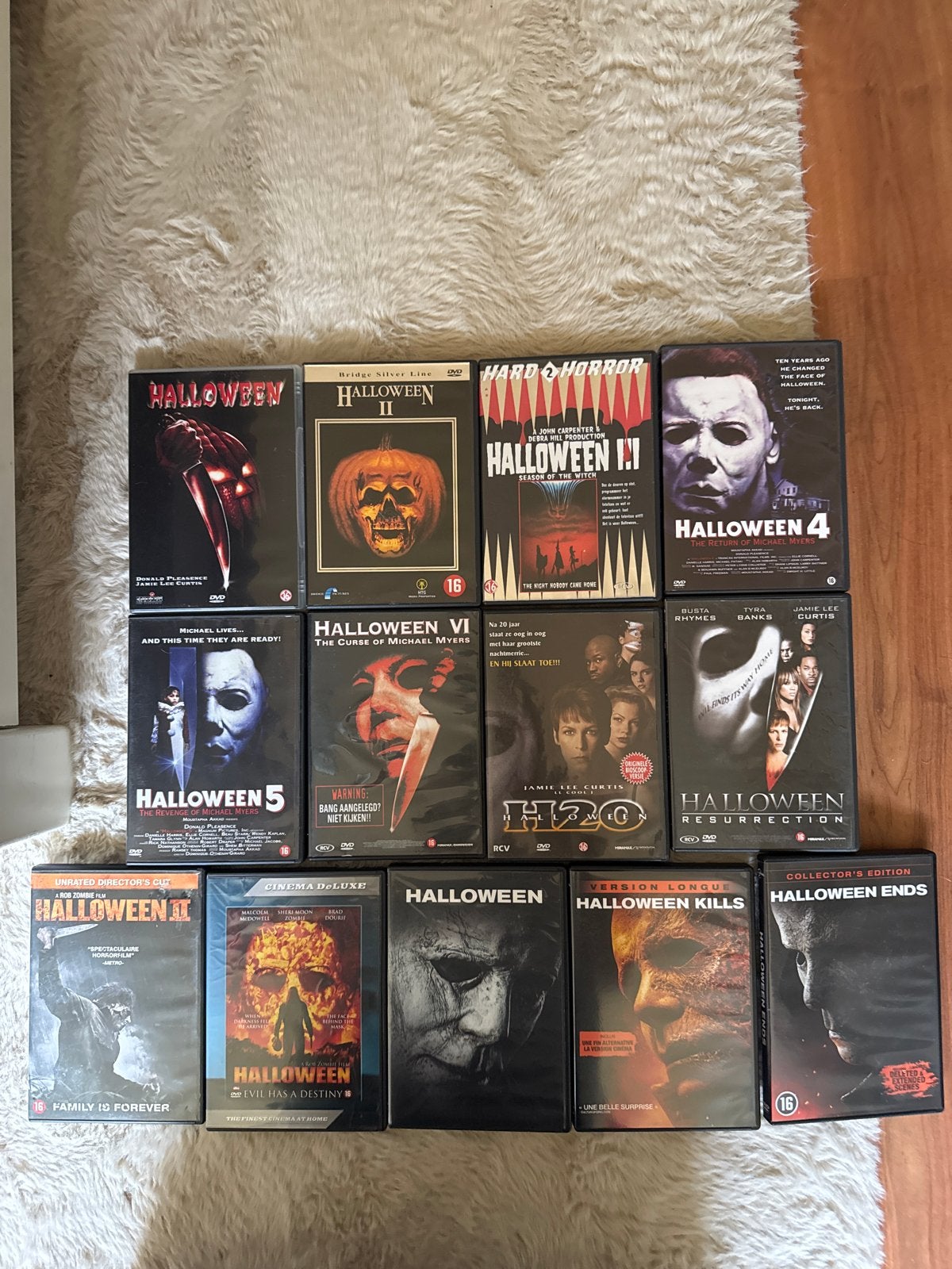 Halloween Filmcollectie - 13 Blu-rays/DVD's, Cd's en Dvd's, Vanaf 16 jaar, Ophalen of Verzenden, Zo goed als nieuw, Engels