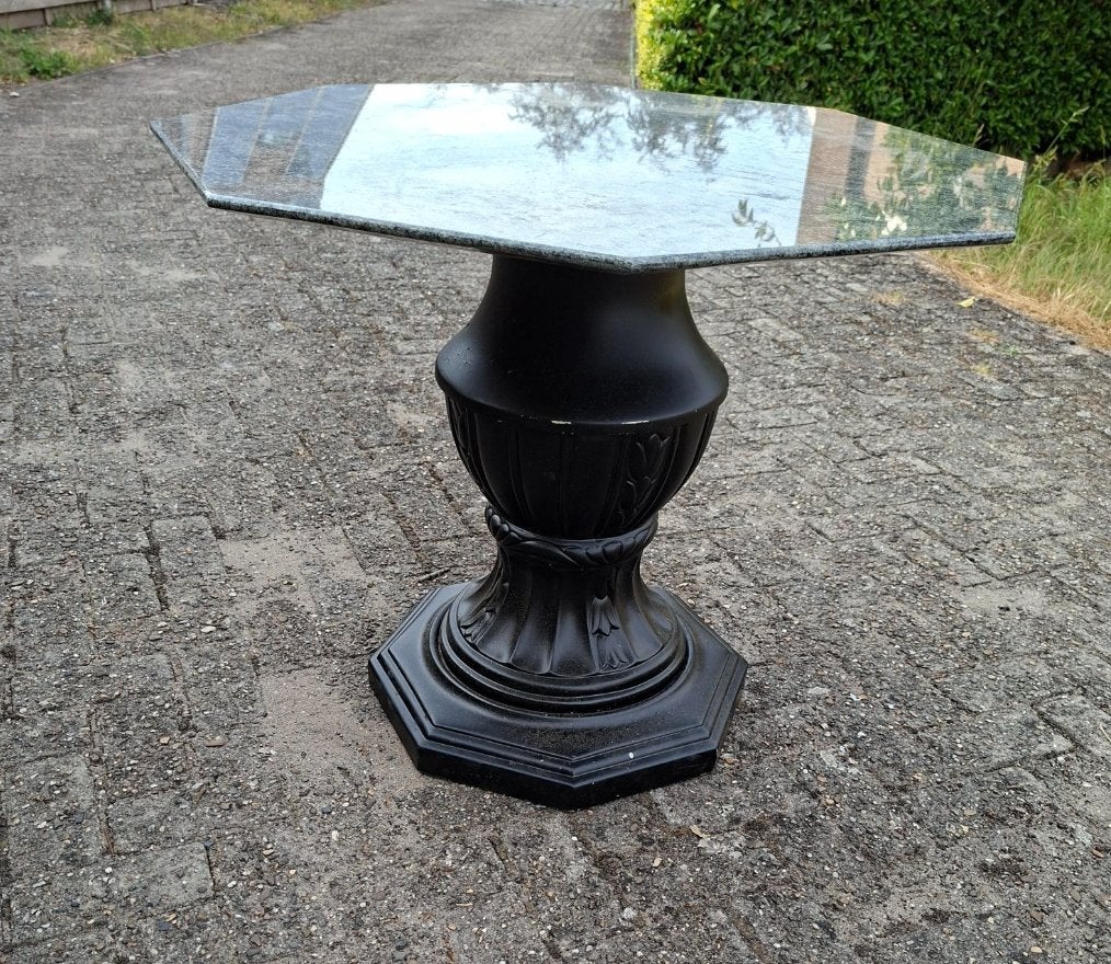 ZWARE MARMER TAFEL, Ophalen, 50 tot 100 cm, 50 tot 100 cm, Zo goed als nieuw