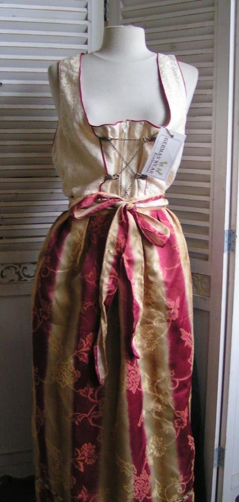 nieuwe tiroler dirndl jurk en schort maat 54 nr XX 1325, Verzenden, Zo goed als nieuw, Maat 46/48 (XL) of groter, Overige thema's