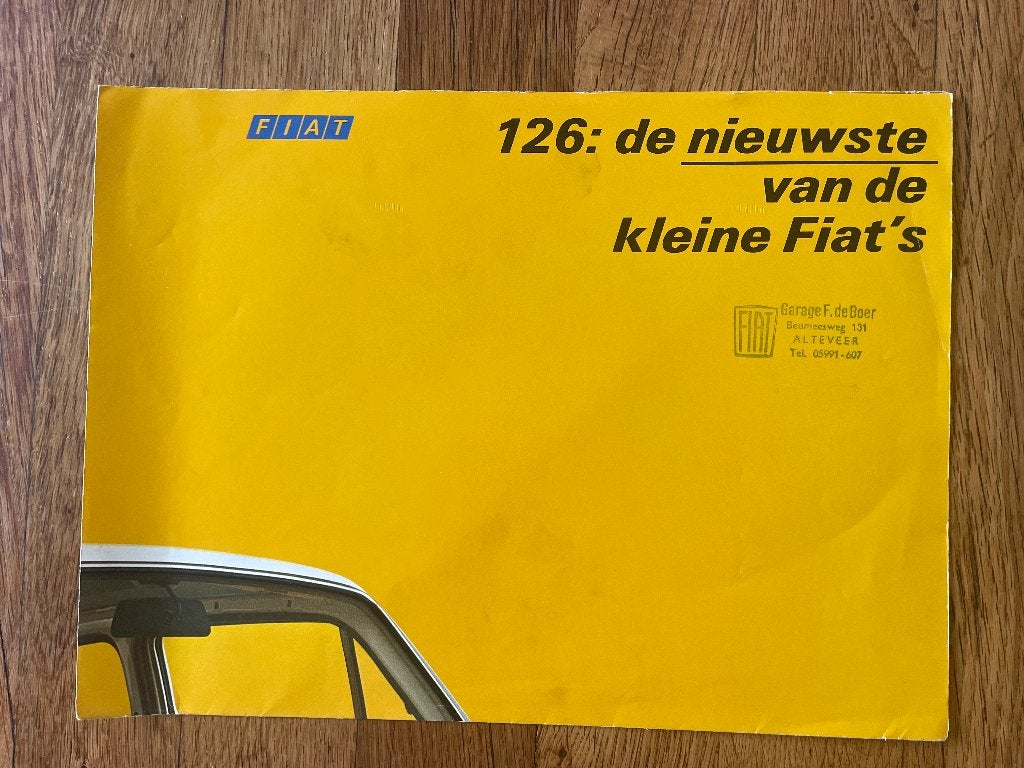 Fiat 126, Boeken, Nieuw, Ophalen of Verzenden, Overige merken, Fiat