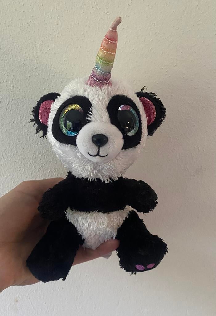 Ty knuffel panda, Kinderen en Baby's, Speelgoed | Knuffels en Pluche, Gebruikt, Overige karakters, Overige typen, Zwart