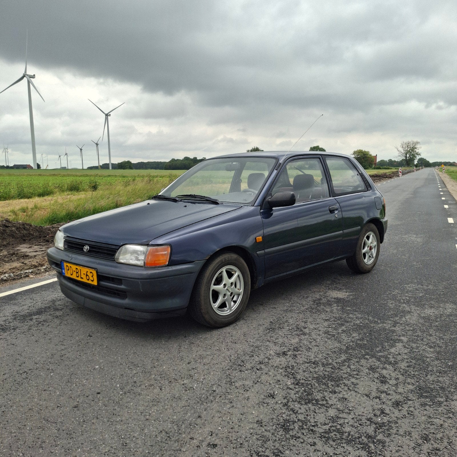 Toyota Starlet 1.3 XLI 12V E2 1996 Blauw, Auto's, 4 cilinders, Blauw, Origineel Nederlands, Handgeschakeld